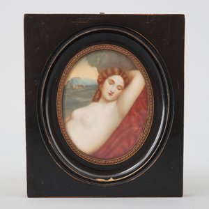 Une collection de 10 miniatures sur ivoire, 19/20ème siècle — photo 18