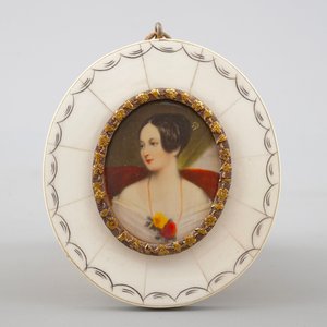Une collection de 10 miniatures sur ivoire, 19/20ème siècle — photo 4