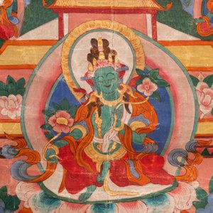 Une collection de cinq thangkas, Tibet, 19/20ème — photo 29