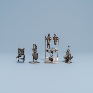 Une collection de miniatures en argent, Chine, 19ème — photo 9