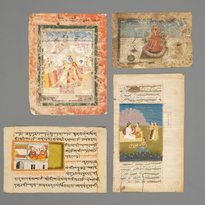 Une collection de miniatures et calligraphies islamiques et persans et un Coran, Iran et Inde, 19/20ème — photo 9