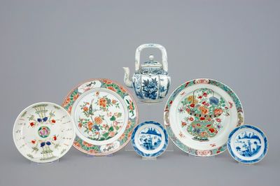 Une collection de porcelaines de Chine diverses, 17/18ème
