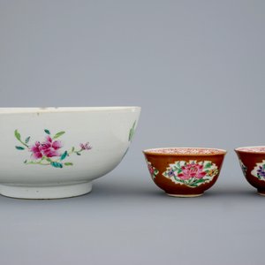 Une collection de porcelaines de Chine famille rose, Imari et Capucin, époque Qianlong, 18ème — photo 5