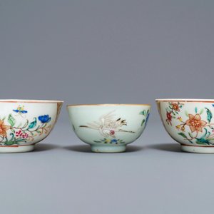Une collection de tasses et soucoupes en porcelaine de Chine, Yongzheng/Qianlong — photo 14