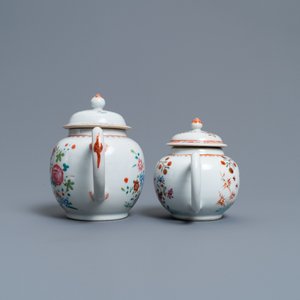 Une collection d'objets à thé en porcelaine de Chine en bleu et blanc, famille rose, verte et de style Imari, Kangxi/Qianlong — photo 9