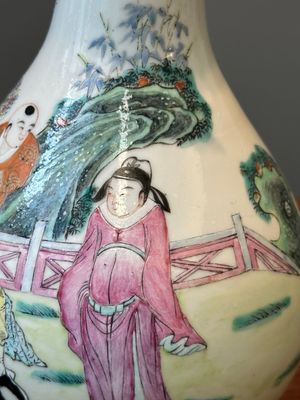 Une collection variée de huit pièces en porcelaine de Chine famille rose, 18/19ème — photo 8