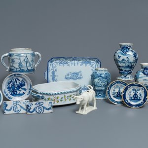 Une collection variée en faïence de Delft et autres, 18ème et après — photo 1
