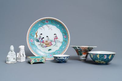 Une collection variée en porcelaine de Chine, 18/20ème