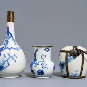 Une collection variée en porcelaine de Chine 'Bleu de Hue' pour le Vietnam, 19ème — photo 5