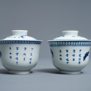 Une collection variée en porcelaine de Chine 'Bleu de Hue' pour le Vietnam, 19ème — photo 15