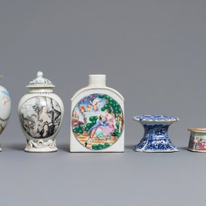 Une collection variée en porcelaine de Chine bleu et blanc et famille rose d'exportation, Kangxi/Qianlong — photo 6