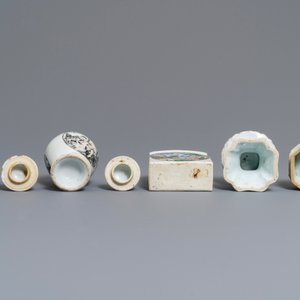 Une collection variée en porcelaine de Chine bleu et blanc et famille rose d'exportation, Kangxi/Qianlong — photo 9