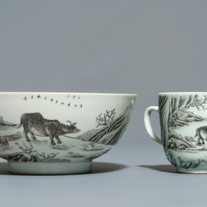 Une collection variée en porcelaine de Chine famille rose et grisaille, Yongzheng/Qianlong — photo 8