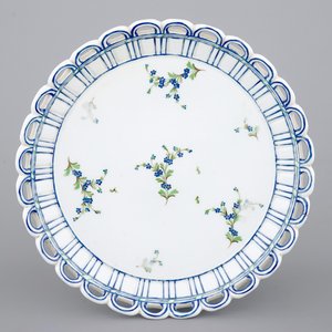 Une corbeille et son présentoir en porcelaine de Niderviller, 18/19ème — photo 8