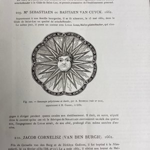 Une coupe à décor de Louis XIV en faïence de Delft petit feu et doré, 1ère moitié du 18ème — photo 4
