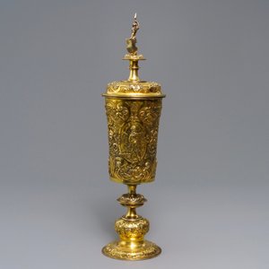 Une coupe couverte en argent doré, Allemagne ou Moravie, 19ème ou avant — photo 5
