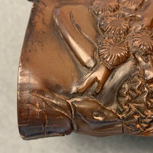 Une coupe libatoire en corne de buffle sculptée, Jiaqing — photo 18