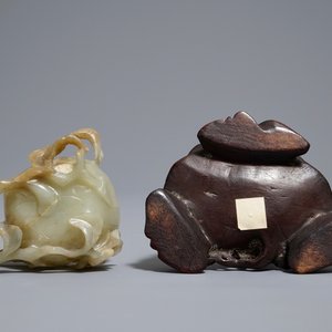 Une coupe libatoire en jade sculpté, Chine, 18/19ème — photo 7