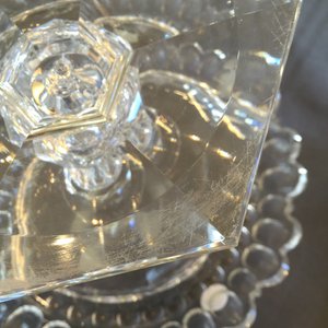 Une coupe sur piedouche en crystal taillé de Val Saint-Lambert, 19ème — photo 8
