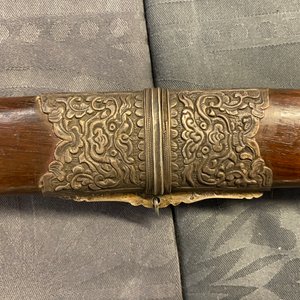 Une épée en argent, bois tie li mu et os, Chine ou Vietnam, 19ème — photo 29