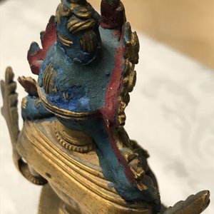 Une figure d'Amitayus en bronze doré, Chine, 17/18ème — photo 15