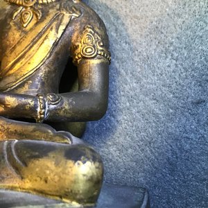 Une figure d'Amitayus en bronze doré, Sino-Tibet, Qianlong — photo 17