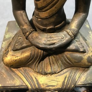 Une figure d'Amitayus en bronze doré, Sino-Tibet, Qianlong — photo 28
