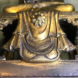 Une figure d'Amitayus en bronze doré, Sino-Tibet, Qianlong — photo 10