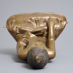 Une figure de Bouddha en bronze à base inscrite, Birmanie, 19ème — photo 5