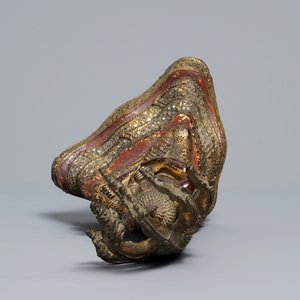 Une figure de Bouddha en bronze laqué, doré et incrusté, Birmanie, 19ème — photo 6