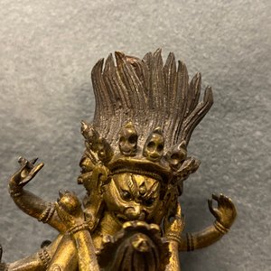 Une figure de Hayagriva en bronze doré, Sino-Tibet, 18/19ème — photo 11