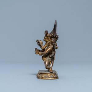 Une figure de Hayagriva en bronze doré, Sino-Tibet, 18/19ème — photo 5