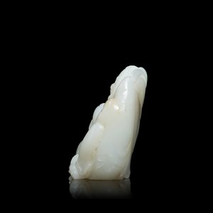 Une figure de Li Taipo en jade blanc, Chine, Kangxi/Yongzheng — photo 4