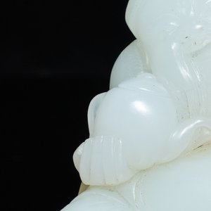 Une figure de Li Taipo en jade blanc, Chine, Kangxi/Yongzheng — photo 8