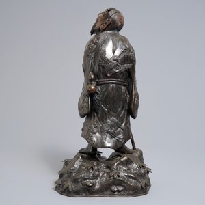 Une figure de Li Tieguai en bronze, Chine, 18/19ème — photo 4