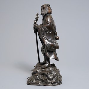 Une figure de Li Tieguai en bronze, Chine, 18/19ème — photo 5