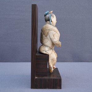 Une figure de l'immortel Han Xiangzi en pierre à savon, Kangxi — photo 12