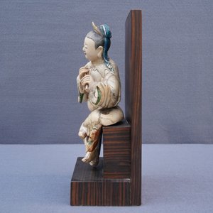 Une figure de l'immortel Han Xiangzi en pierre à savon, Kangxi — photo 13