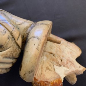 Une figure de l'immortel Han Xiangzi en pierre à savon, Kangxi — photo 24
