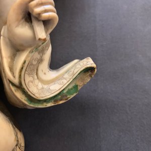 Une figure de l'immortel Han Xiangzi en pierre à savon, Kangxi — photo 25