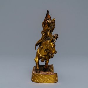 Une figure de Palden Lhamo en bronze doré, Tibet, 17ème — photo 5