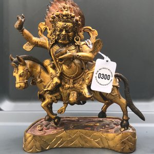 Une figure de Palden Lhamo en bronze doré, Tibet, 17ème — photo 7