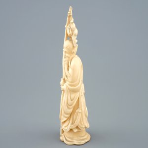 Une figure de Shou Lao en ivoire sculpté, Chine, fin du 19ème — photo 5