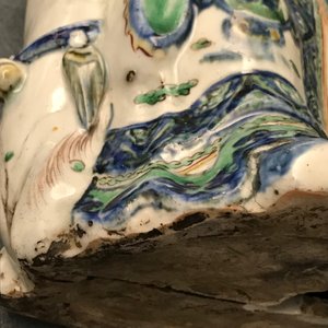 Une figure de Shoulao assis sur un cerf en porcelaine de Chine wucai, Wanli — photo 20