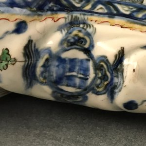 Une figure de Shoulao assis sur un cerf en porcelaine de Chine wucai, Wanli — photo 23