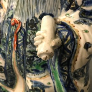 Une figure de Shoulao assis sur un cerf en porcelaine de Chine wucai, Wanli — photo 8
