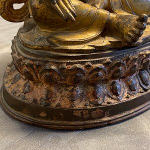 Une figure de Tara Blanche en bronze doré, Népal, 16ème — photo 21