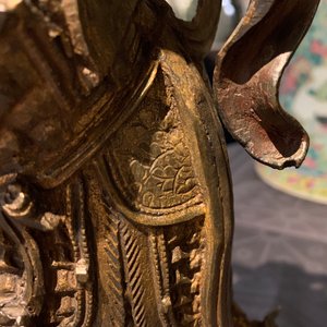 Une figure de Weituo en bronze laqué et doré, Chine, Ming — photo 20