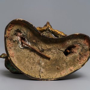 Une figure de Weituo en bronze laqué et doré, Chine, Ming — photo 6