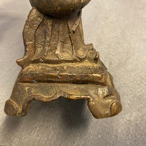 Une figure de Wenchang Wang en bronze à inscription, Qing — photo 28